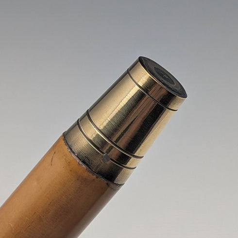 2018 年英國製造木紋棕褐色軸德比手柄純銀裝飾手杖 88 厘米